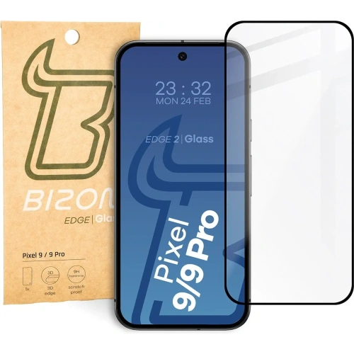 Kup Bizon Glass Edge 2 Google Pixel 9 / 9 Pro schwarz - BIZ6373 - {ean13} - Sklep Home Screen