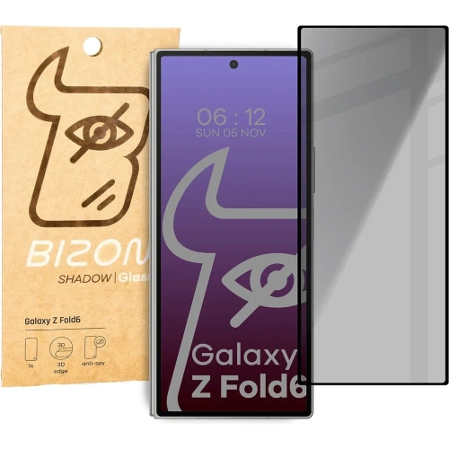 Kup Bizon Glass Edge Shadow Samsung Galaxy Z Fold6 fekete kerettel árnyékolva - BIZ6374 - {ean13} - Sklep Home Screen
