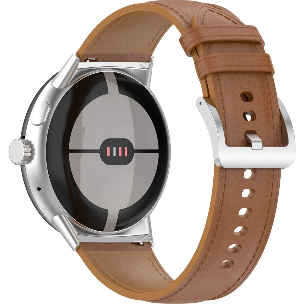 Skórzany pasek Bizon Strap Watch Casual 41 mm do Pixel Watch 3/Watch 2/Watch 1 jasnobrązowy