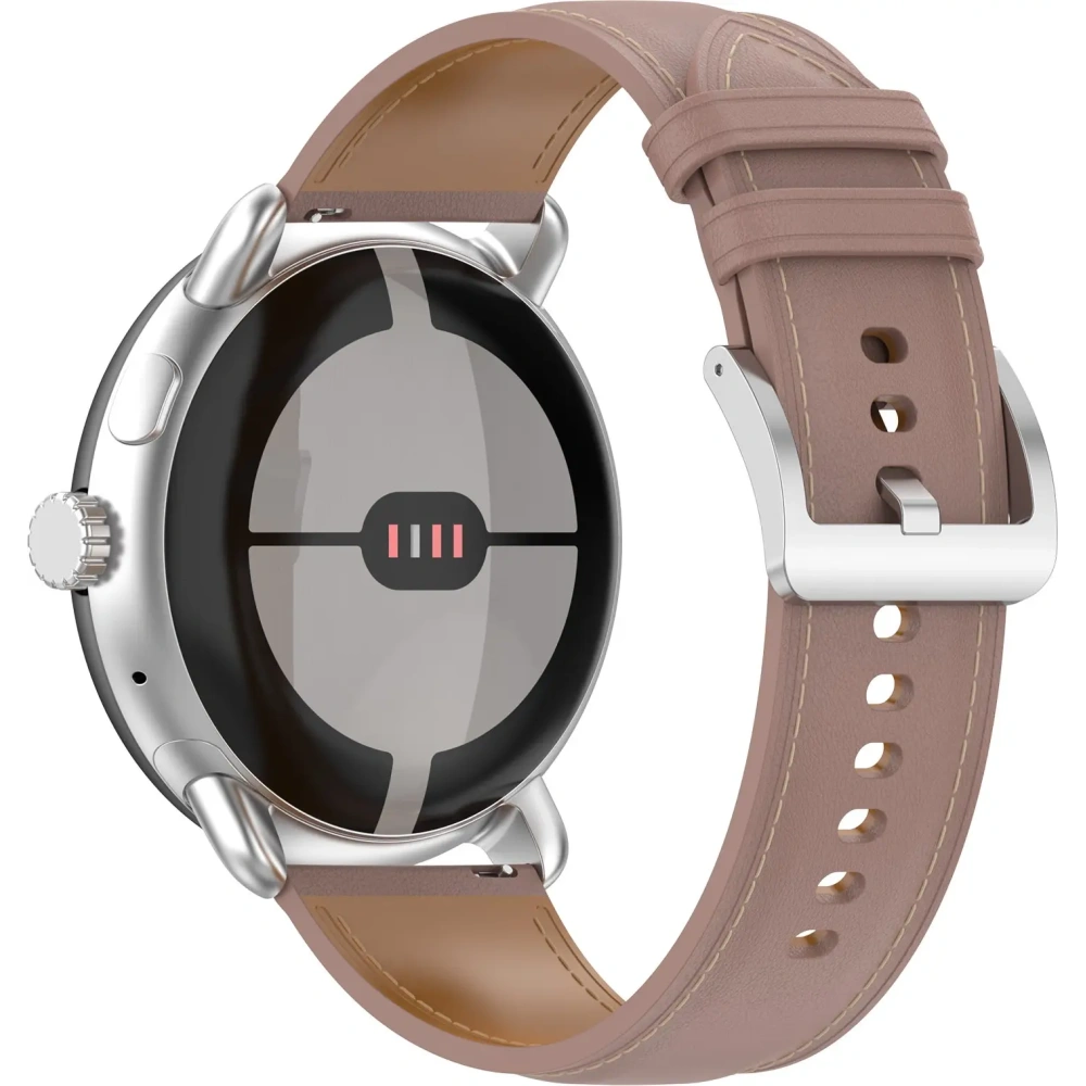 Skórzany pasek Bizon Strap Watch Casual 41 mm do Pixel Watch 3/Watch 2/Watch 1 różowy