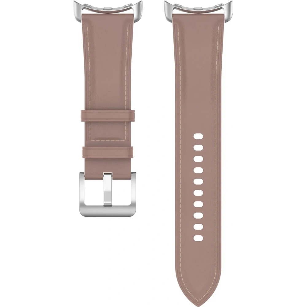 Skórzany pasek Bizon Strap Watch Casual 41 mm do Pixel Watch 3/Watch 2/Watch 1 różowy