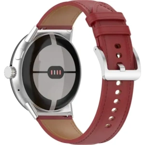 Kup Skórzany pasek Bizon Strap Watch Casual 41 mm do Pixel Watch 3/Watch 2/Watch 1 burgundowy - BIZ6378 - {ean13} - Sklep Home Screen
