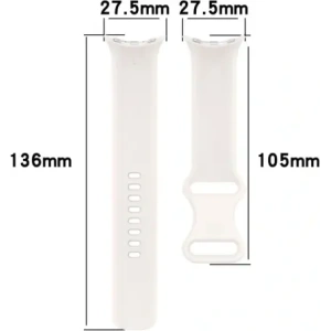 Kup Silikonowy pasek Bizon Strap Watch Silicone do Google Pixel Watch 3/Watch 2/Watch 1 41mm perłowy - BIZ6379 - {ean13} - Sklep Home Screen