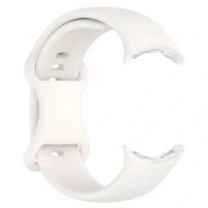 Silikonový pásek Bizon Strap Watch Silicone do Google Pixel Watch 3/Watch 2/Watch 1 41mm perlový