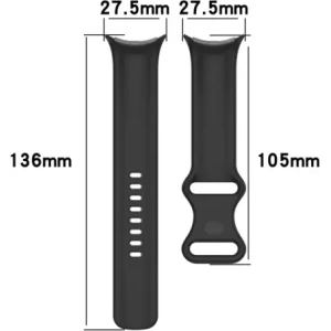 Kup Silikonowy pasek Bizon Strap Watch Silicone do Google Pixel Watch 3/Watch 2/Watch 1 41mm czarny - BIZ6381 - {ean13} - Sklep Home Screen