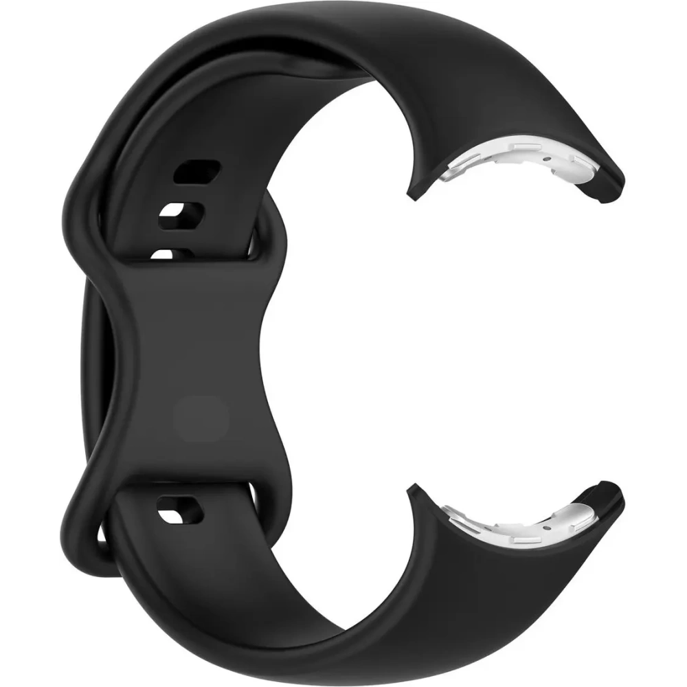 Silikonowy pasek Bizon Strap Watch Silicone do Google Pixel Watch 3/Watch 2/Watch 1 41mm czarny