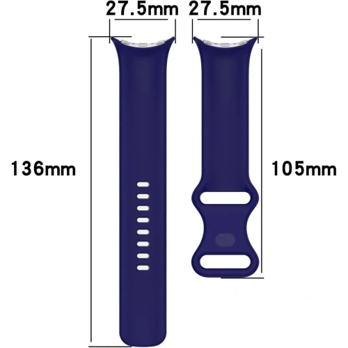 Kup Silikonový pásek Bizon Strap Watch Silicone do Google Pixel Watch 3/Watch 2/Watch 1 41mm safírový - BIZ6382 - {ean13} - Sklep Home Screen