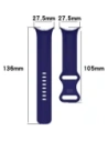 Kup Silikonový pásek Bizon Strap Watch Silicone do Google Pixel Watch 3/Watch 2/Watch 1 41mm safírový - BIZ6382 - {ean13} - Sklep Home Screen