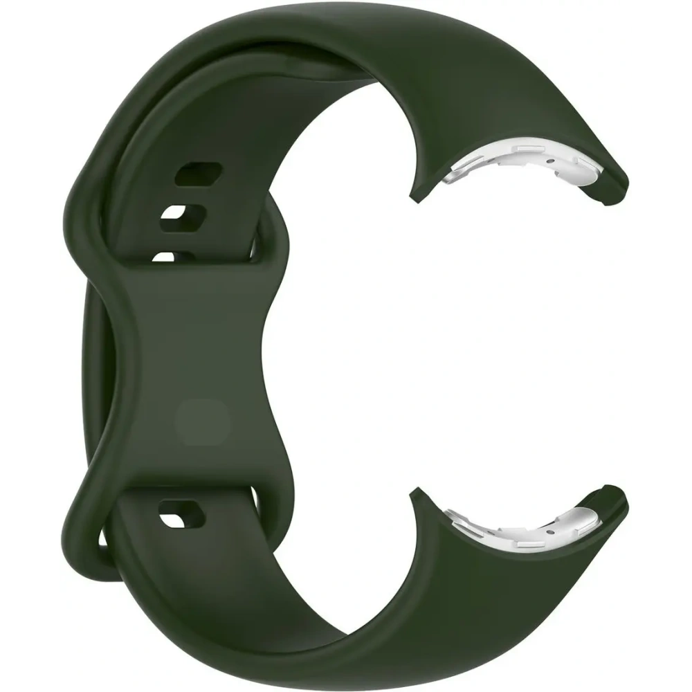 Silikonowy pasek Bizon Strap Watch Silicone do Google Pixel Watch 3/Watch 2/Watch 1 41mm ciemnozielony