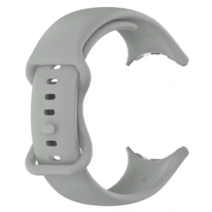 Silikonový pásek Bizon Strap Watch Silicone do Google Pixel Watch 3/Watch 2/Watch 1 41mm šedý