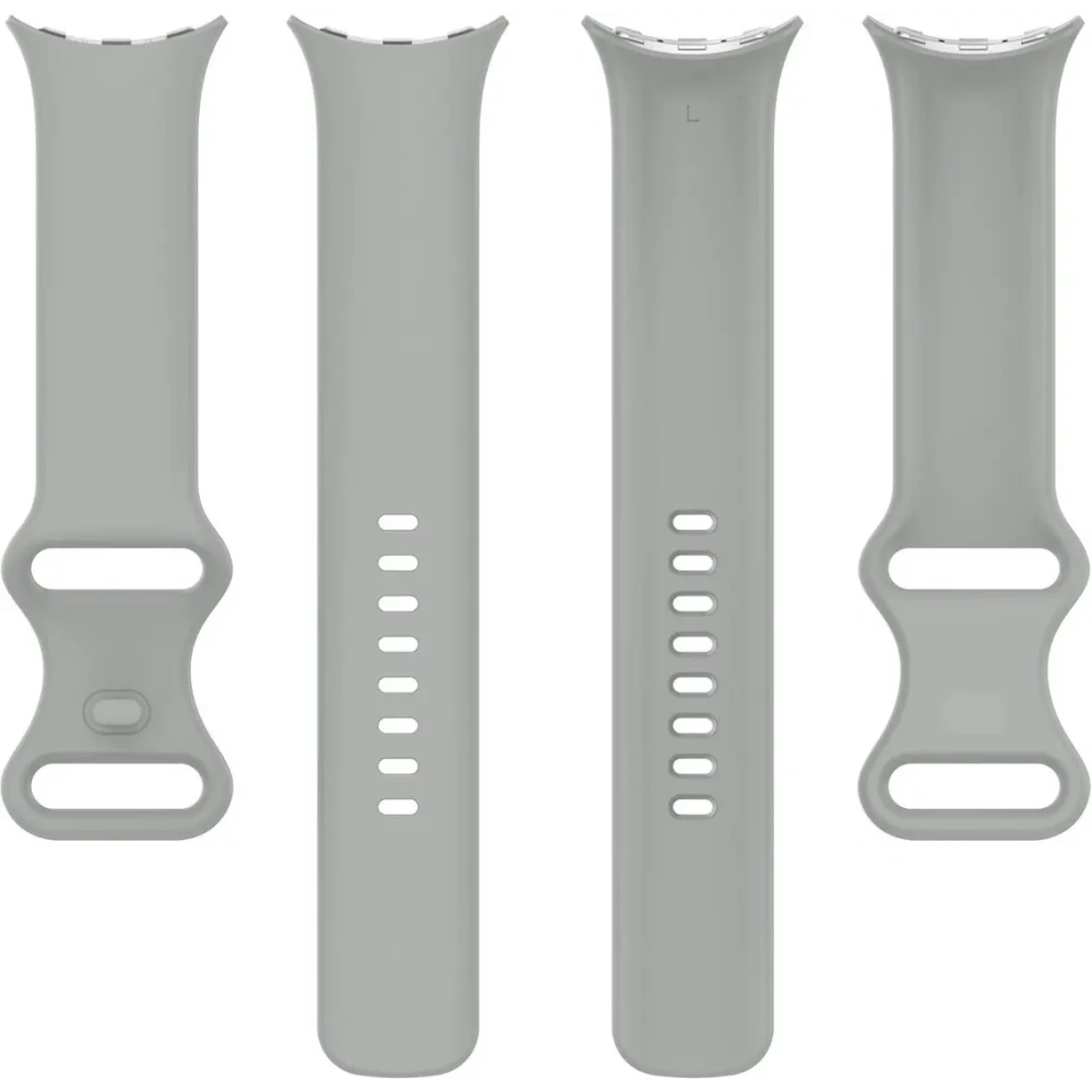 Silikonowy pasek Bizon Strap Watch Silicone do Google Pixel Watch 3/Watch 2/Watch 1 41mm szary