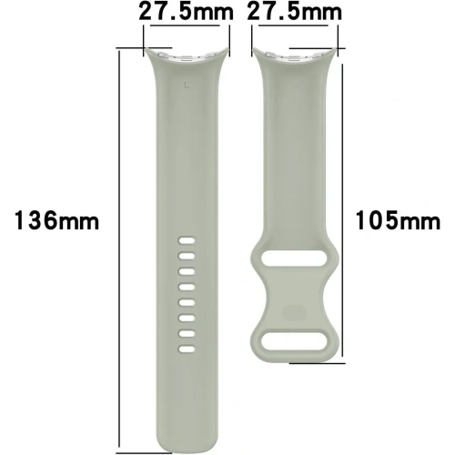 Kup Bizon Strap Óra Szilikon Google Pixel Óra 3/Óra 2/Óra 1 41mm khaki - BIZ6385 - {ean13} - Sklep Home Screen