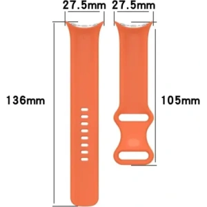 Kup Silikonowy pasek Bizon Strap Watch Silicone do Google Pixel Watch 3/Watch 2/Watch 1 41mm pomarańczowy - BIZ6386 - {ean13} - Sklep Home Screen