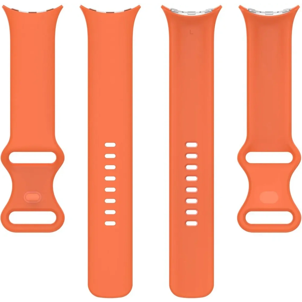 Silikonowy pasek Bizon Strap Watch Silicone do Google Pixel Watch 3/Watch 2/Watch 1 41mm pomarańczowy