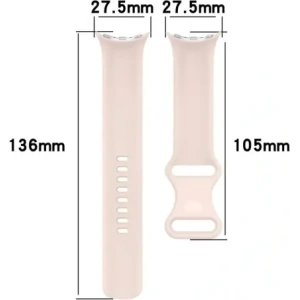 Kup Silikonowy pasek Bizon Strap Watch Silicone do Google Pixel Watch 3/Watch 2/Watch 1 41mm jasnoróżowy - BIZ6387 - {ean13} - Sklep Home Screen