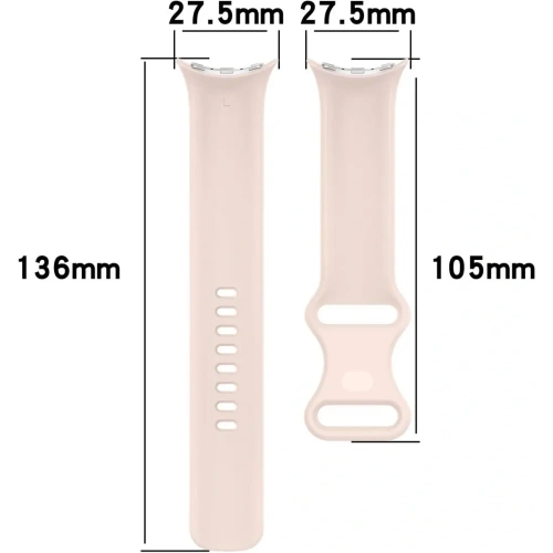 Kup Bizon Szíjas Óra Szilikon Google Pixel Óra 3/Óra 2/Óra 1 41mm világos rózsaszín - BIZ6387 - {ean13} - Sklep Home Screen