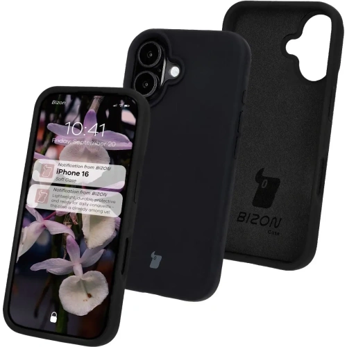 Kup Silikonowe etui Bizon Soft Case do Apple iPhone 16 czarne - BIZ6388 - {ean13} - Sklep Home Screen