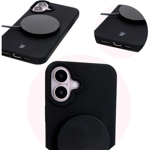 Kup Bizon Soft Case Apple iPhone 16 negru - BIZ6388 - {ean13} - Sklep Home Screen