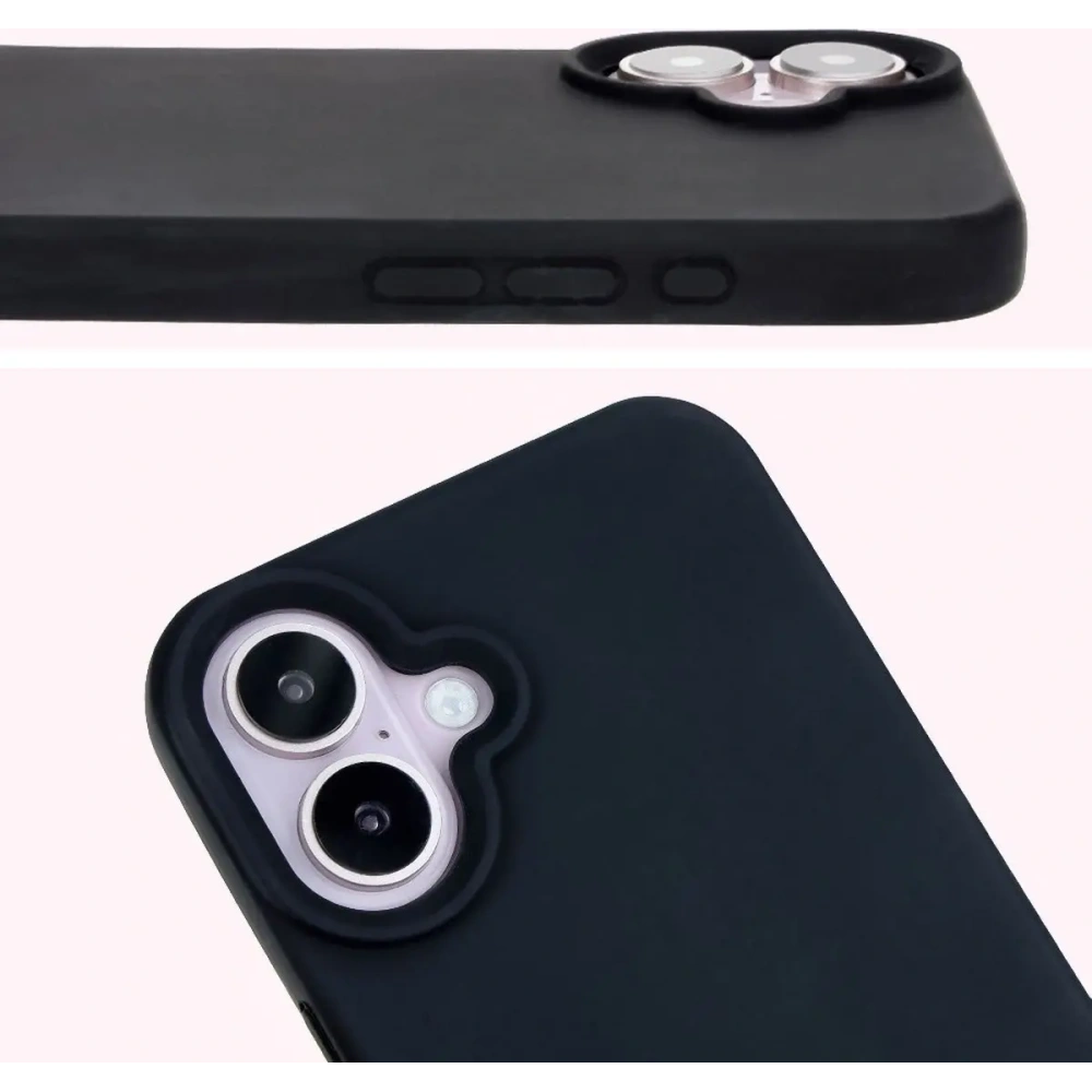 Silikonowe etui Bizon Soft Case do Apple iPhone 16 Plus czarne