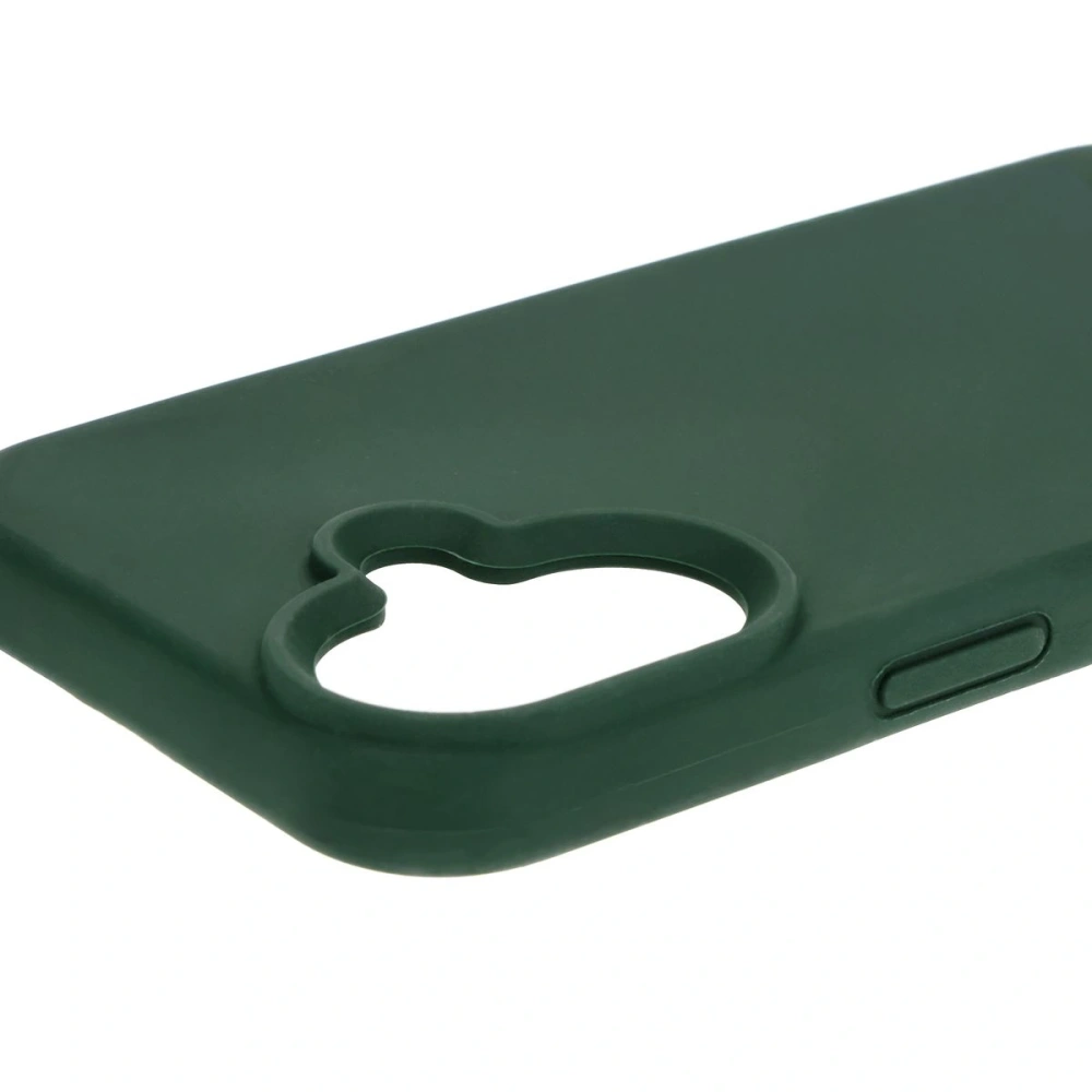 Silikonowe etui Bizon Soft Case do Apple iPhone 16 ciemnozielone