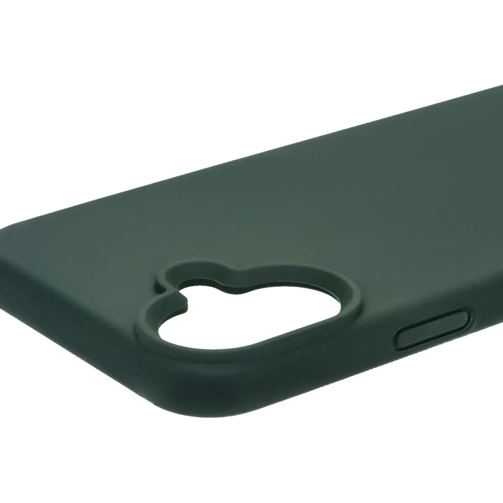 Silikonowe etui Bizon Soft Case do Apple iPhone 16 Plus ciemnozielone