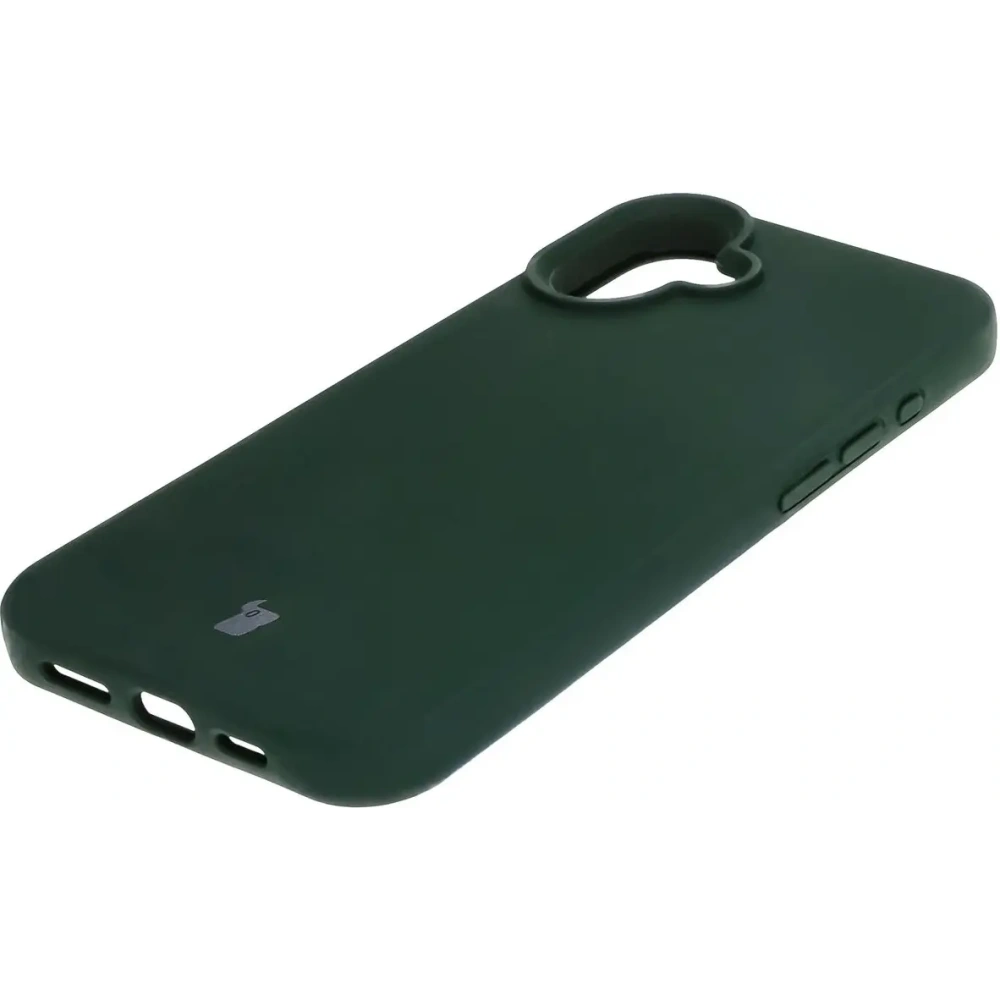 Silikonowe etui Bizon Soft Case do Apple iPhone 16 Plus ciemnozielone