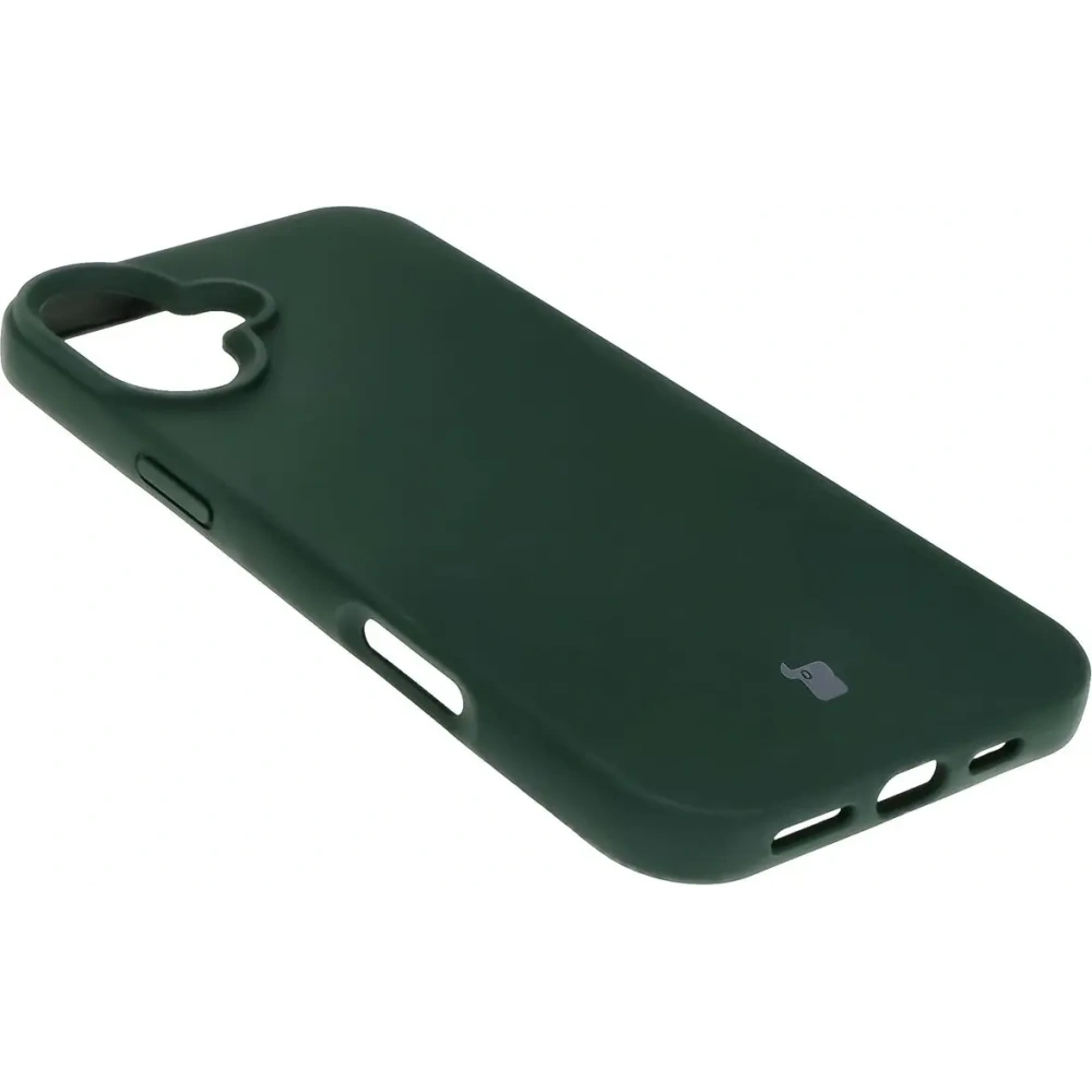 Silikonowe etui Bizon Soft Case do Apple iPhone 16 Plus ciemnozielone
