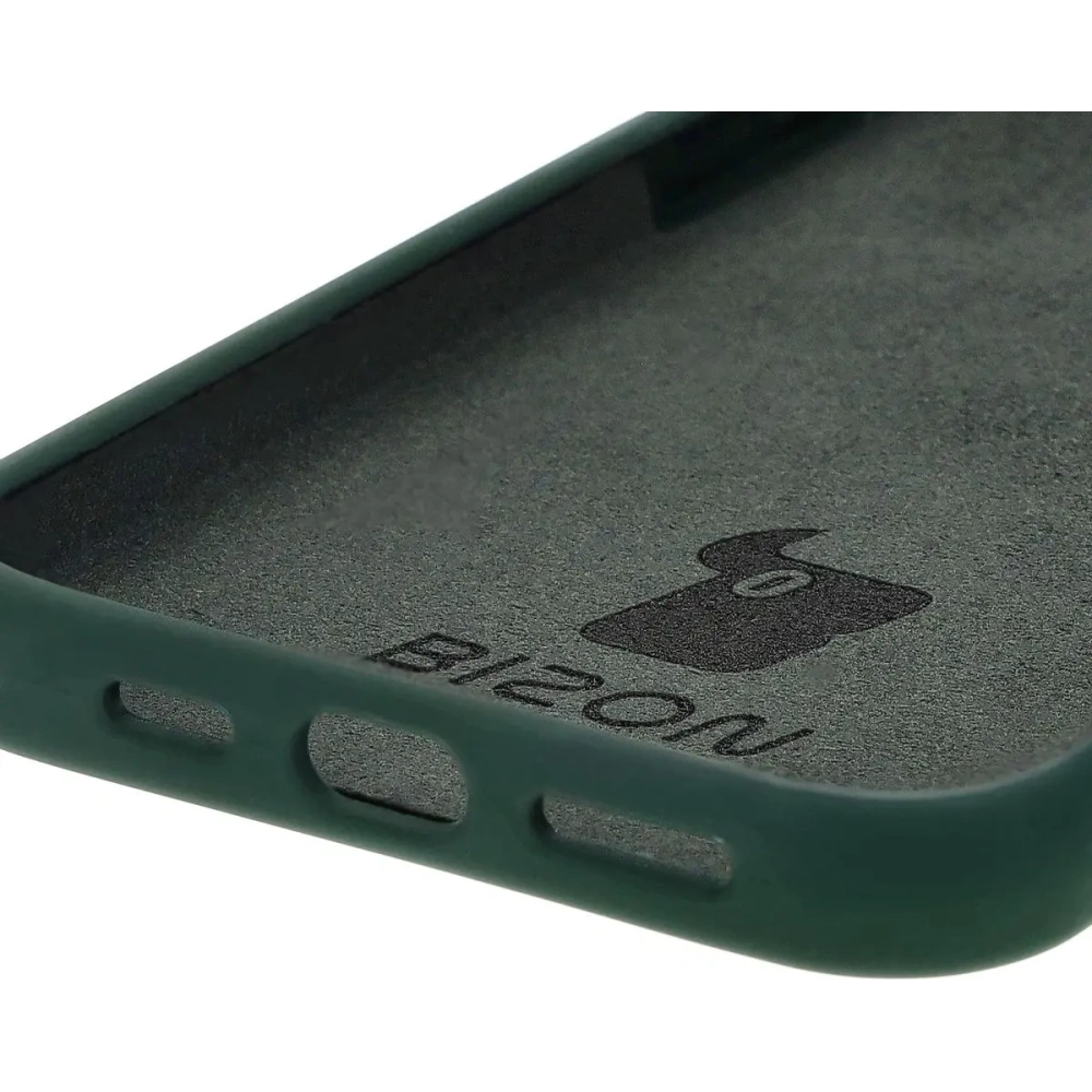 Silikonowe etui Bizon Soft Case do Apple iPhone 16 Plus ciemnozielone