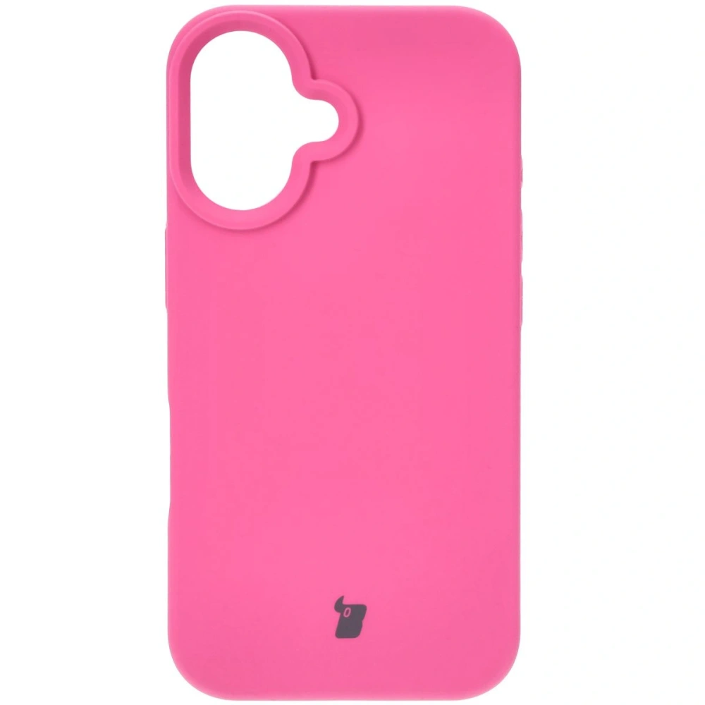 Silikonowe etui Bizon Soft Case do Apple iPhone 16 fuksja