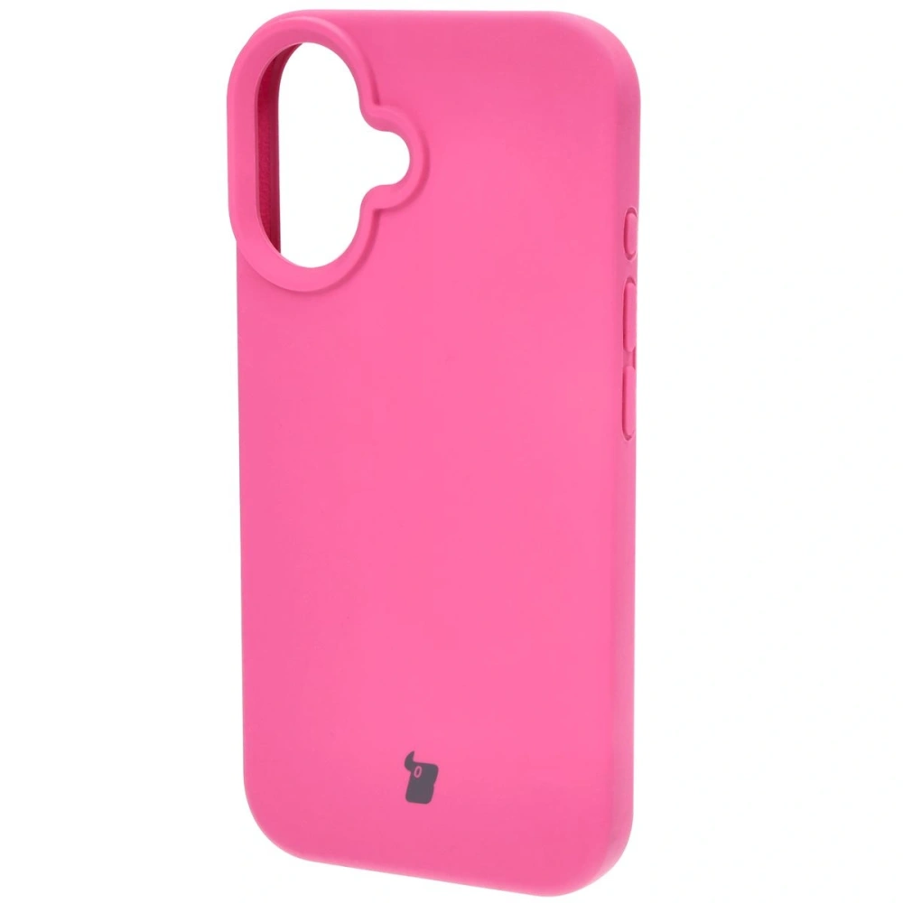 Silikonowe etui Bizon Soft Case do Apple iPhone 16 fuksja