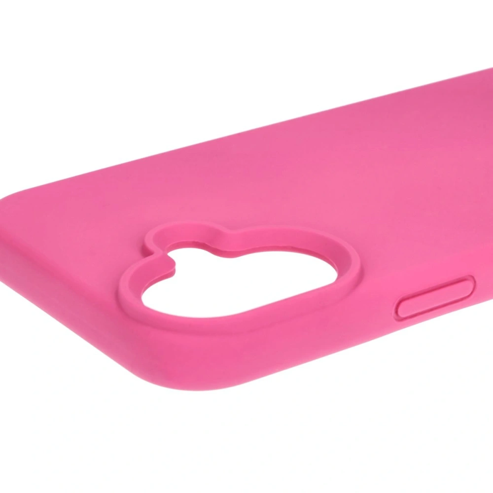 Silikonowe etui Bizon Soft Case do Apple iPhone 16 fuksja