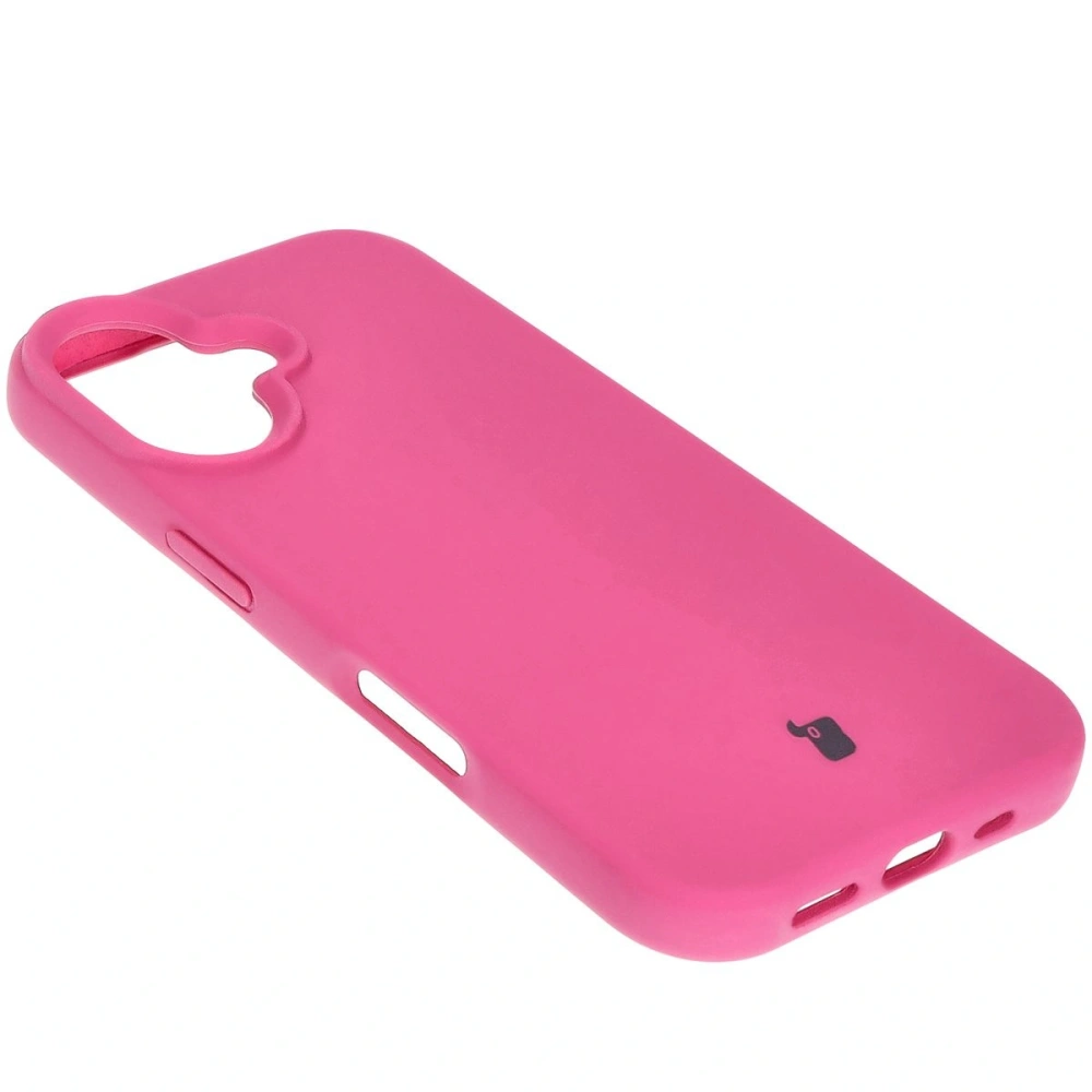 Silikonowe etui Bizon Soft Case do Apple iPhone 16 fuksja