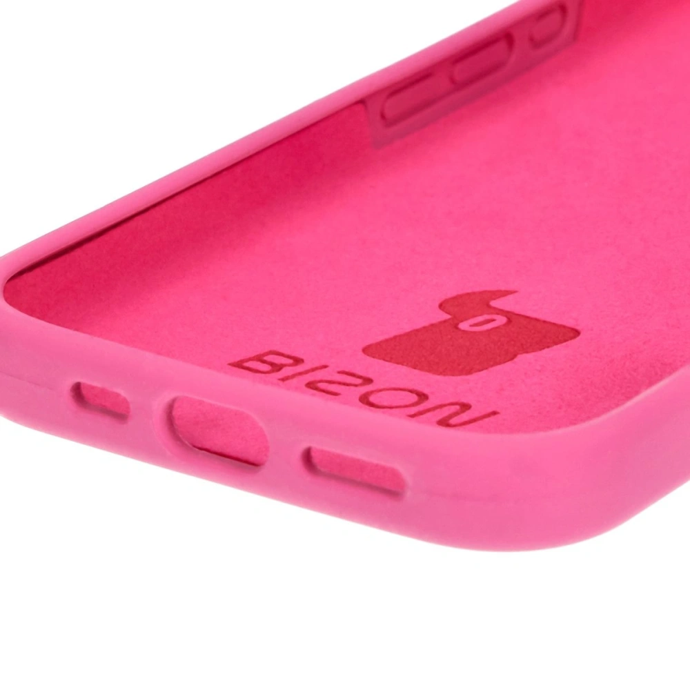Silikonowe etui Bizon Soft Case do Apple iPhone 16 fuksja