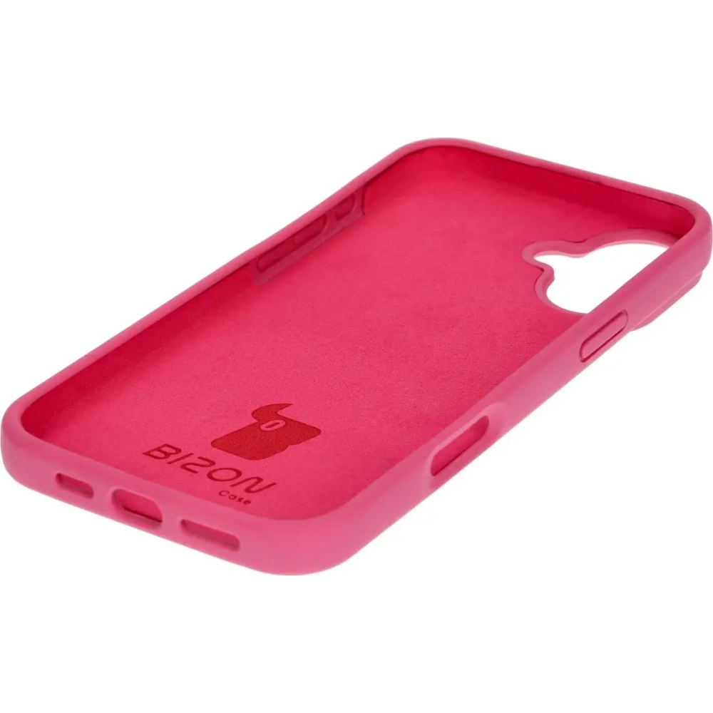 Silikonowe etui Bizon Soft Case do Apple iPhone 16 Plus fuksja