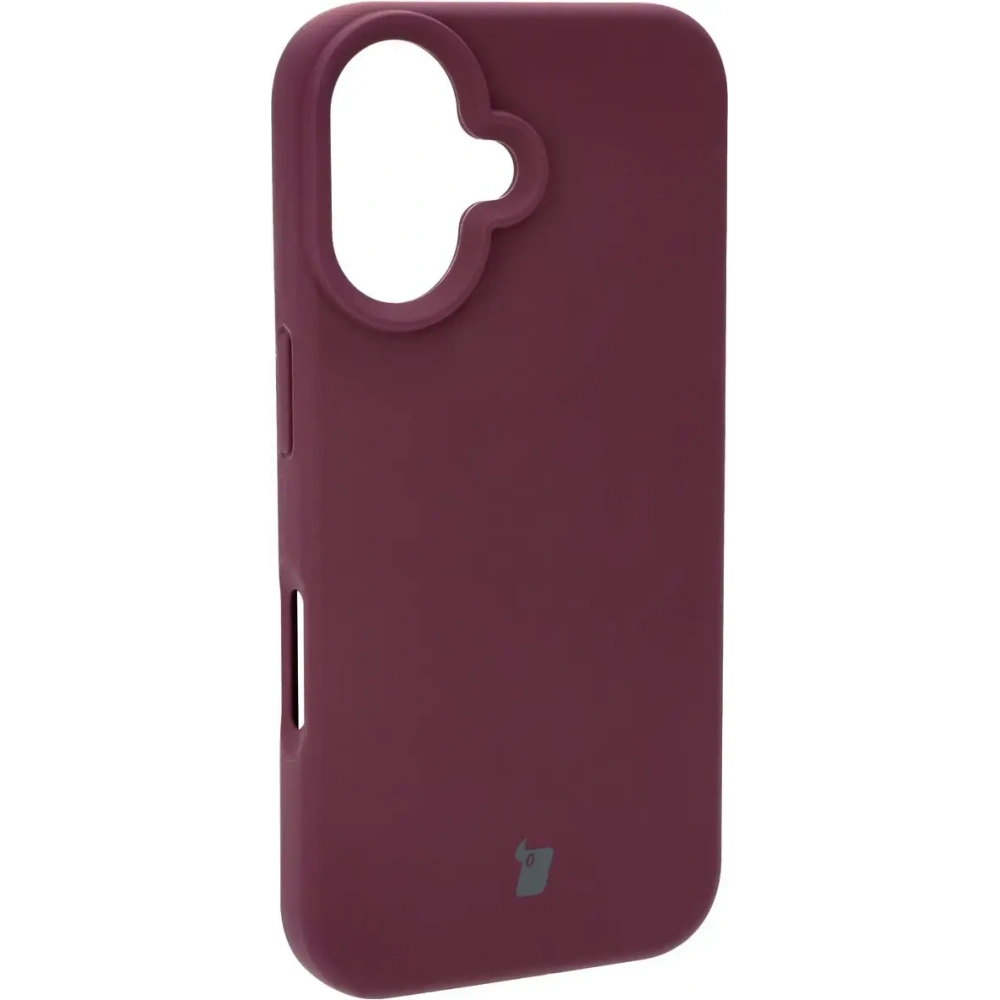 Silikonowe etui Bizon Soft Case do Apple iPhone 16 ciemnofioletowe