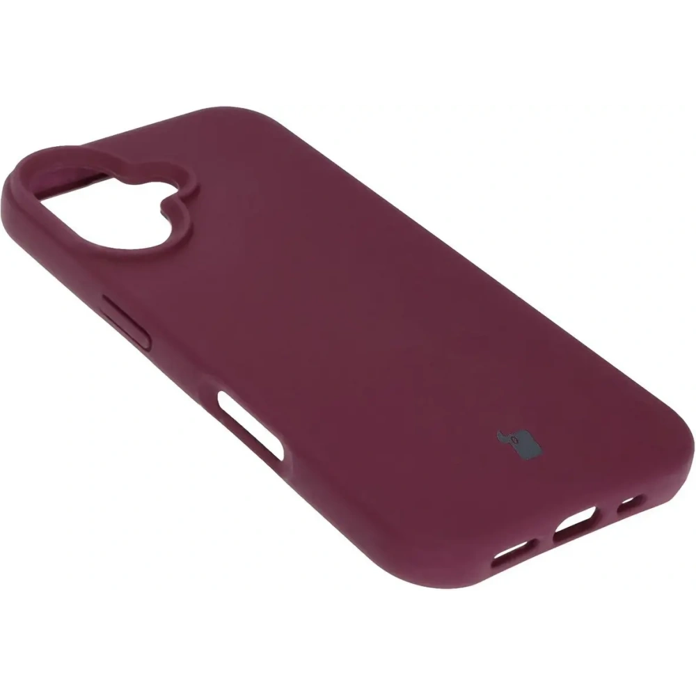 Silikonowe etui Bizon Soft Case do Apple iPhone 16 ciemnofioletowe