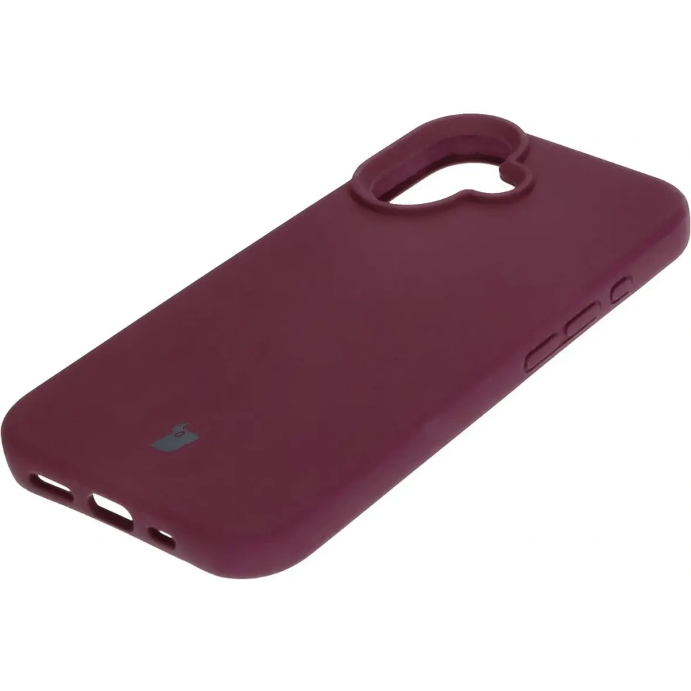 Silikonowe etui Bizon Soft Case do Apple iPhone 16 ciemnofioletowe