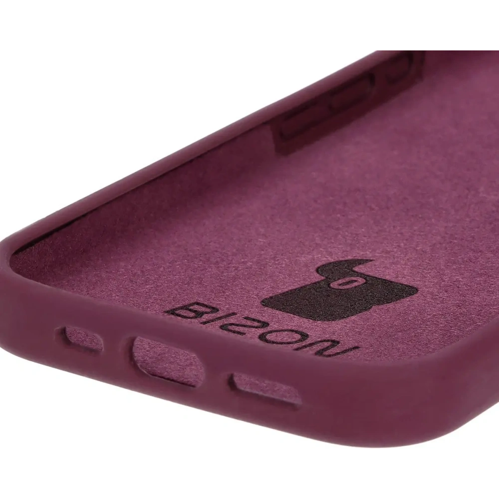 Silikonowe etui Bizon Soft Case do Apple iPhone 16 ciemnofioletowe