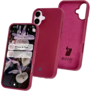 Silikonowe etui Bizon Soft Case do Apple iPhone 16 Plus ciemnofioletowe
