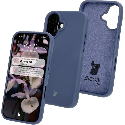 Kup Bizon Soft Case Apple iPhone 16 dunkelblau - BIZ6396 - {ean13} - Sklep Home Screen