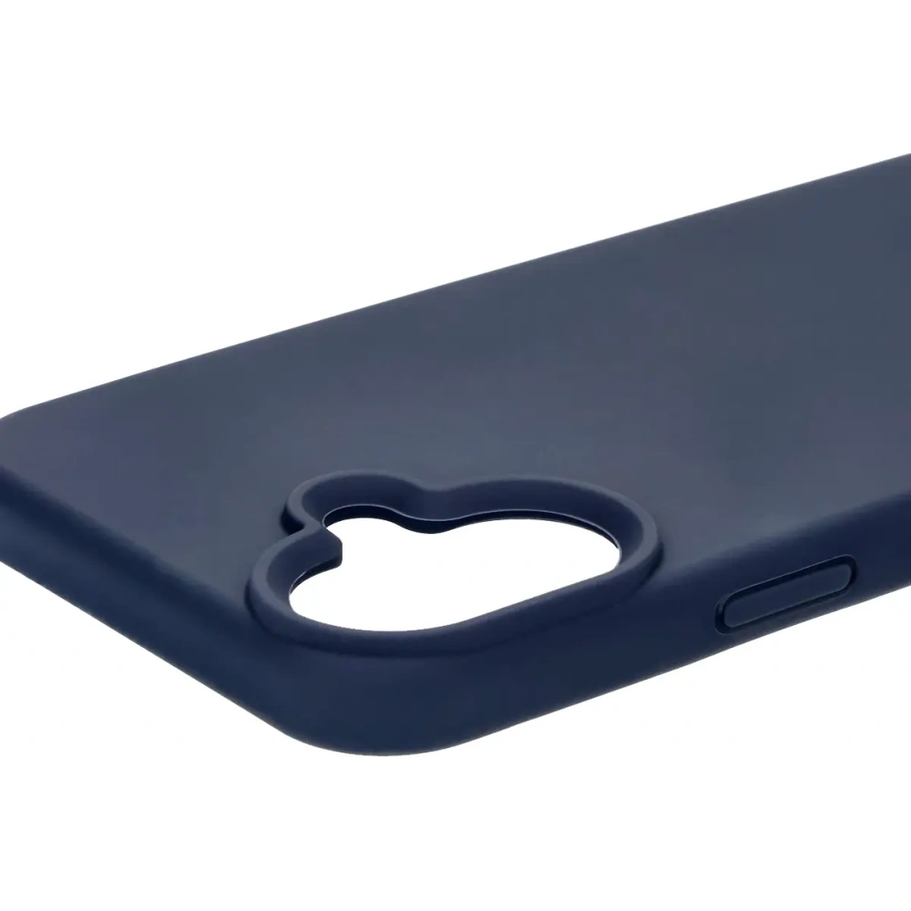 Silikonowe etui Bizon Soft Case do Apple iPhone 16 Plus ciemnoniebieskie