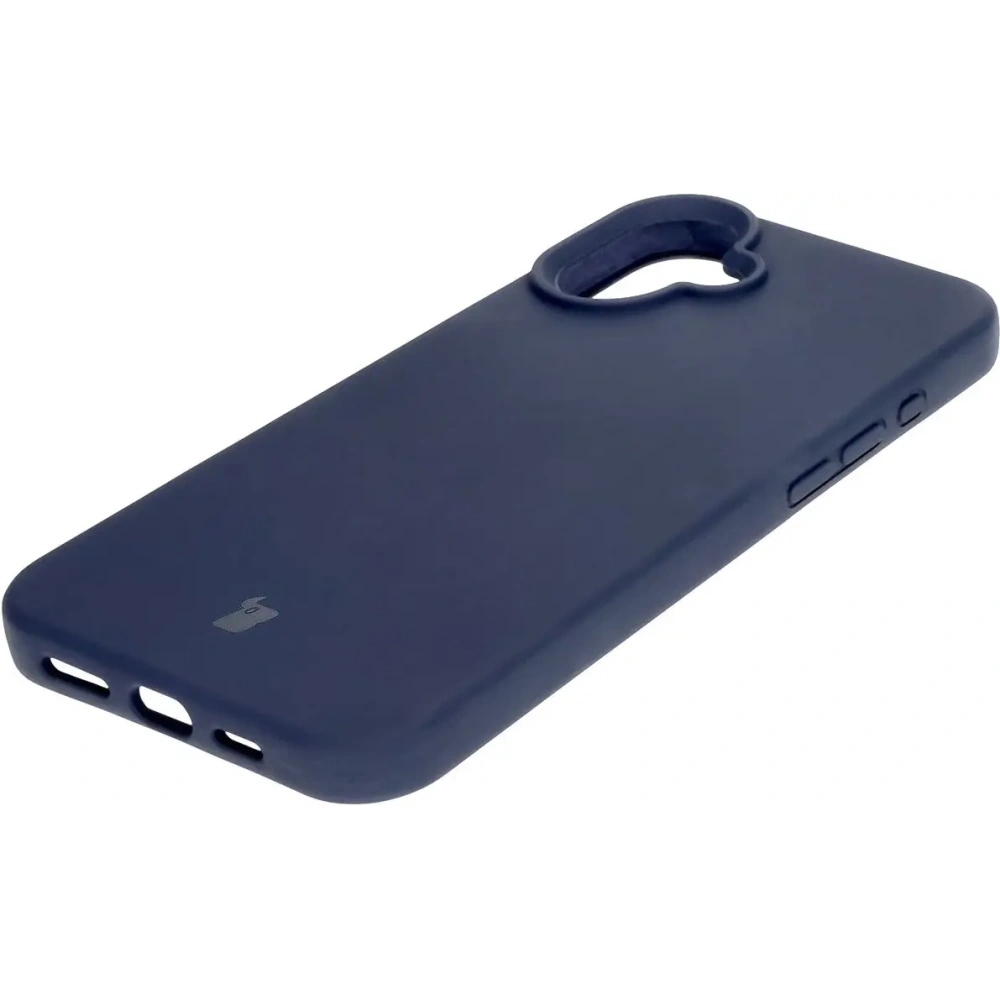 Silikonowe etui Bizon Soft Case do Apple iPhone 16 Plus ciemnoniebieskie