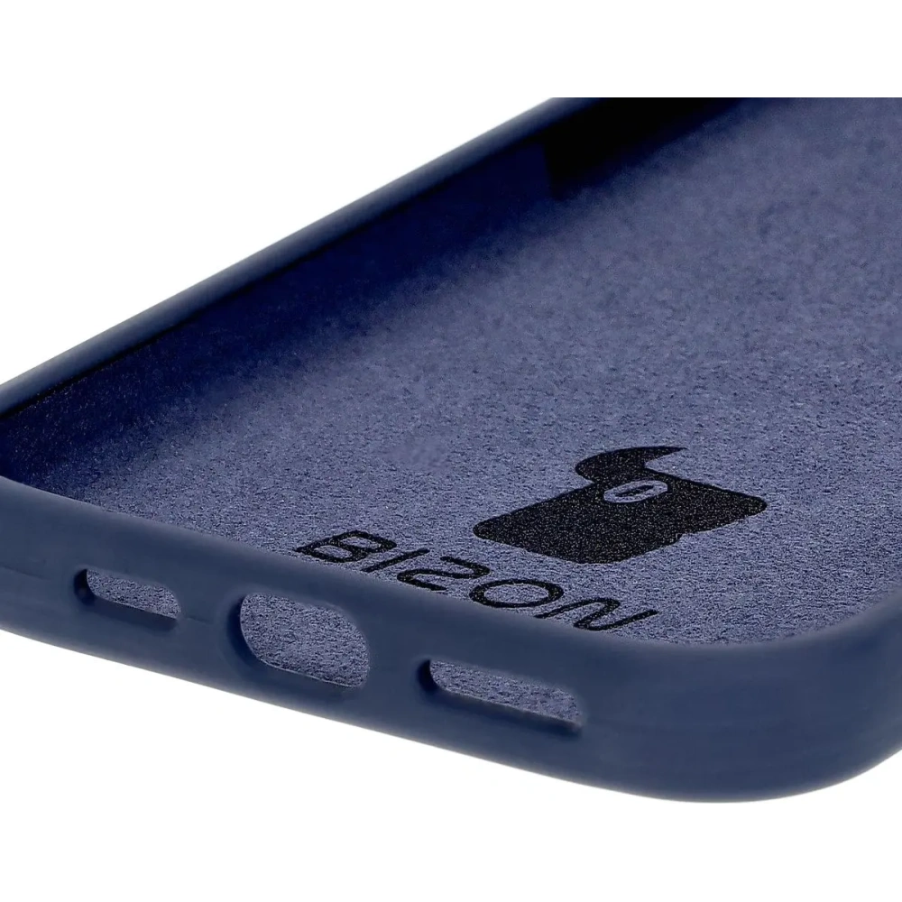 Silikonowe etui Bizon Soft Case do Apple iPhone 16 Plus ciemnoniebieskie