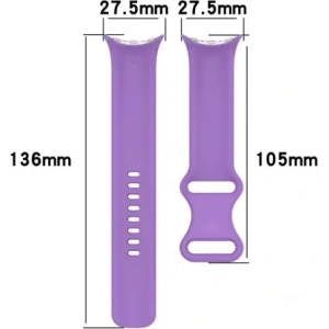 Kup Silikonowy pasek Bizon Strap Watch Silicone do Google Pixel Watch 3/Watch 2/Watch 1 41mm fioletowy - BIZ6398 - {ean13} - Sklep Home Screen