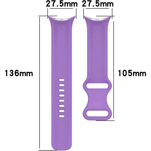 Kup Bizon szíj óra szilikon Google Pixel Óra 3/Óra 2/Óra 1 41mm lila - BIZ6398 - {ean13} - Sklep Home Screen
