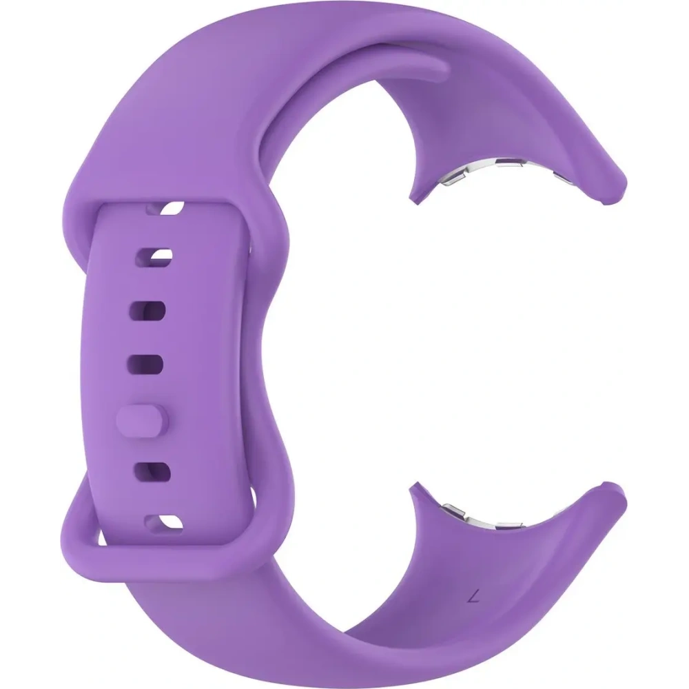 Silikonowy pasek Bizon Strap Watch Silicone do Google Pixel Watch 3/Watch 2/Watch 1 41mm fioletowy
