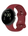 Bizon Strap Watch Silicone Google Pixel Watch 3/Watch 2/Watch 1 41mm karmin