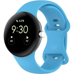 Kup Silikonowy pasek Bizon Strap Watch Silicone do Google Pixel Watch 3/Watch 2/Watch 1 41mm niebieski - BIZ6400 - {ean13} - Sklep Home Screen