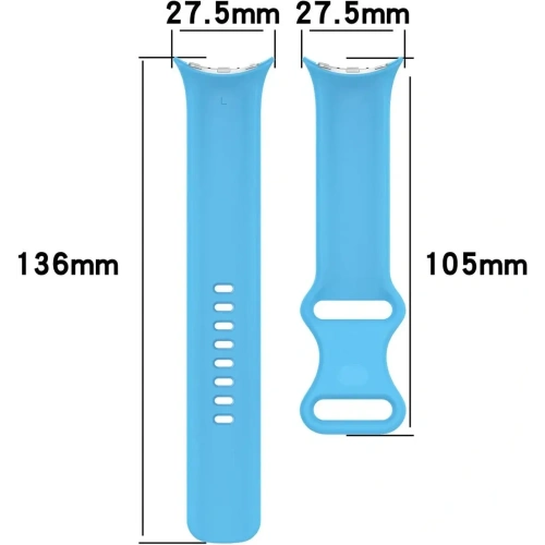 Kup Bizon Armband Uhr Silikon Google Pixel Uhr 3/Uhr 2/Uhr 1 41mm blau - BIZ6400 - {ean13} - Sklep Home Screen