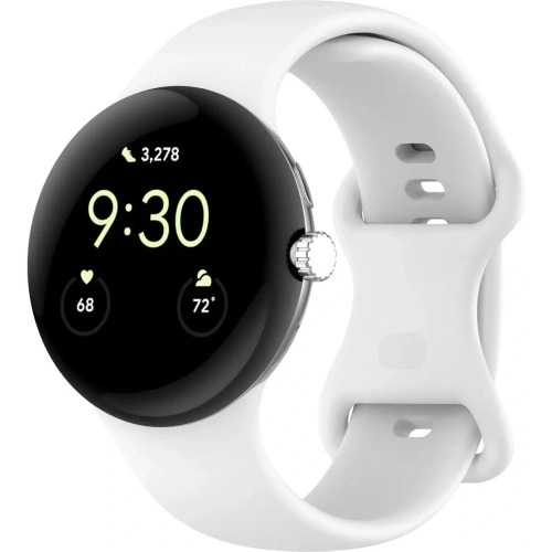 Kup Silikonový pásek Bizon Strap Watch Silicone do Google Pixel Watch 3/Watch 2/Watch 1 41mm bílý - BIZ6401 - {ean13} - Sklep Home Screen
